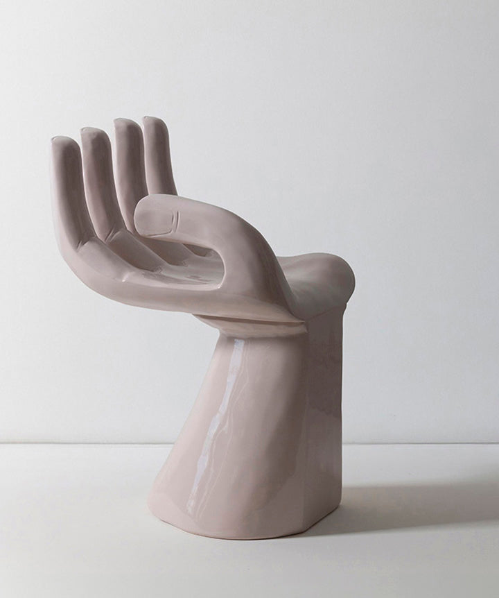 Sitting Still | Solid teak wood hand lacquered in a bespoke color by Fine Paints of Europe.