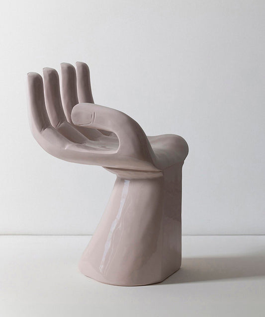 Sitting Still | Solid teak wood hand lacquered in a bespoke color by Fine Paints of Europe. 