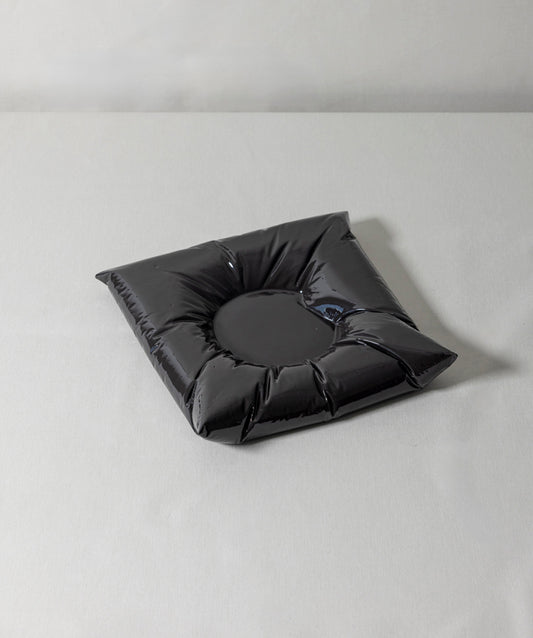 A signature LACKERED catchall made from polymer gypsum. Visually plush, but structured in composition. 